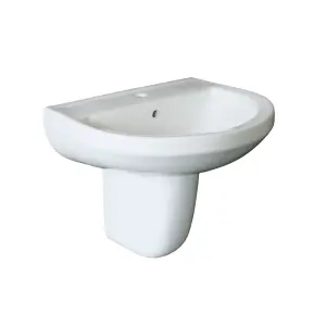 HALF PADESTAL BASIN WALL HANG
